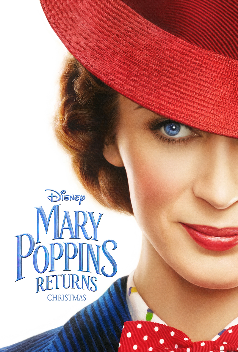 Emily Blunt as Mary Poppins in Mary Poppins Returns