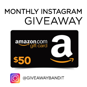 monthly Instagram free giveaway