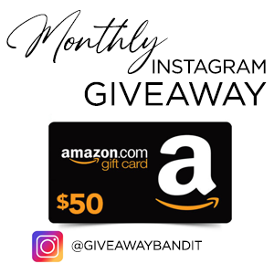 monthly Instagram free giveaway